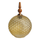 "Bubble" suspension in the style of H. Tynell in amber moulded glass, circa 1970.