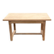 Antique farmhouse table in raw solid oak for 6 people