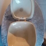 Rare earthenware vegetable dish with floral decoration bfk boch frères keramik