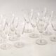 Serie de 6 verres à vin ciselés