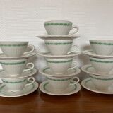 Set of 10 coffee cups 1930