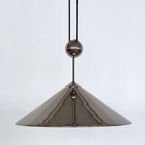 Florian Schulz Large Plated Nickel Pendant Lamp KEOS Pendant, 1970
