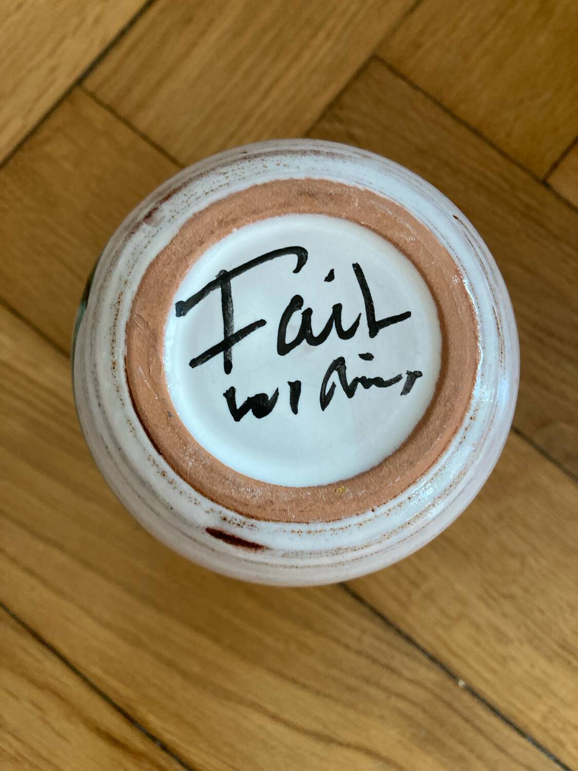 Small thistle pitcher Vallauris