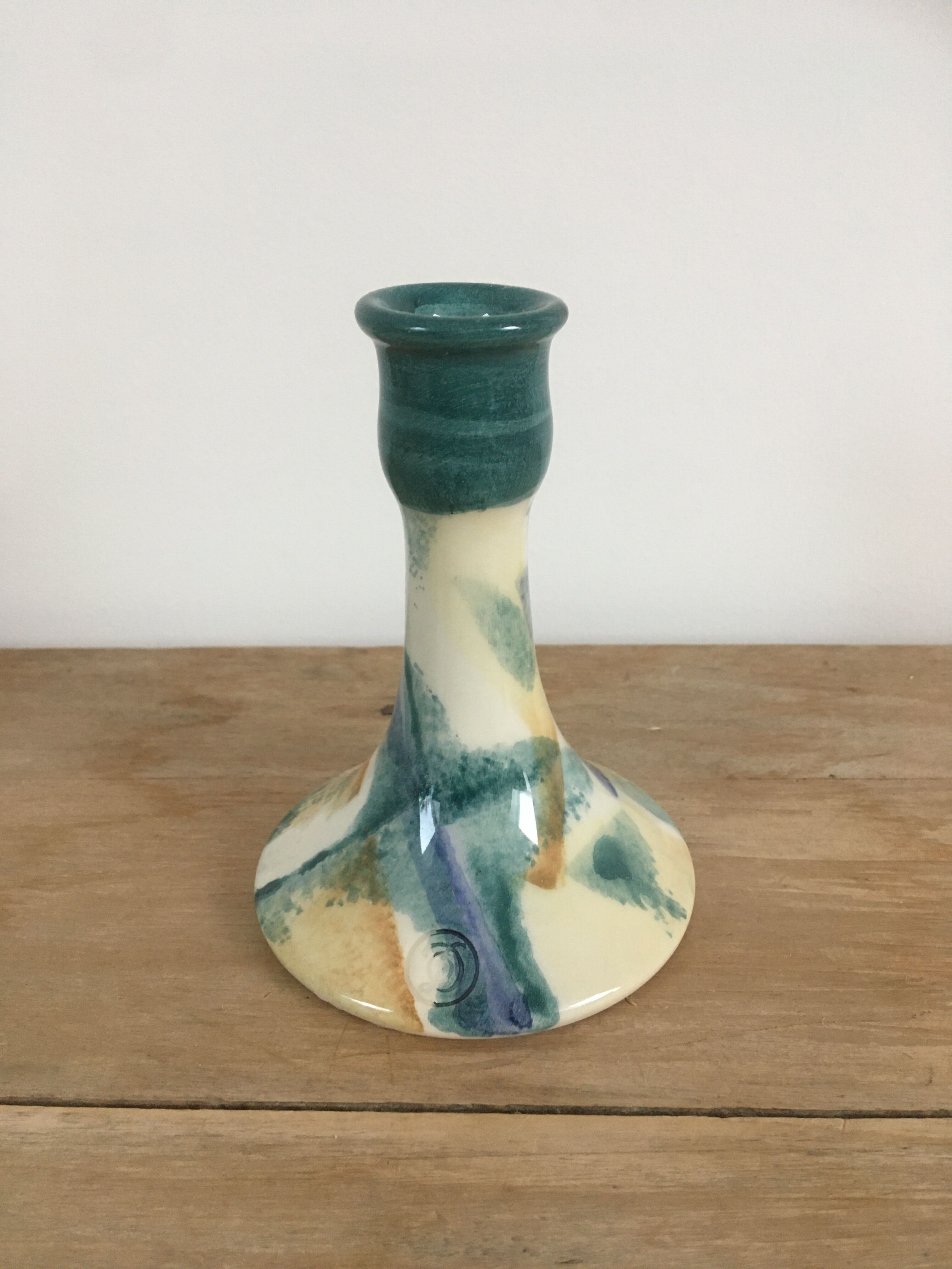 Handmade ceramic candle holder