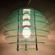 Suspension baladeuse design globe vert vintage