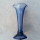 Val Saint Lambert blue art deco vase