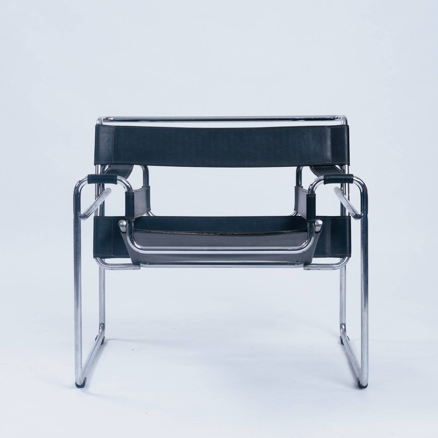 Chaise Wassily de Marcel Breuer, fabriquée en Italie, années 1970