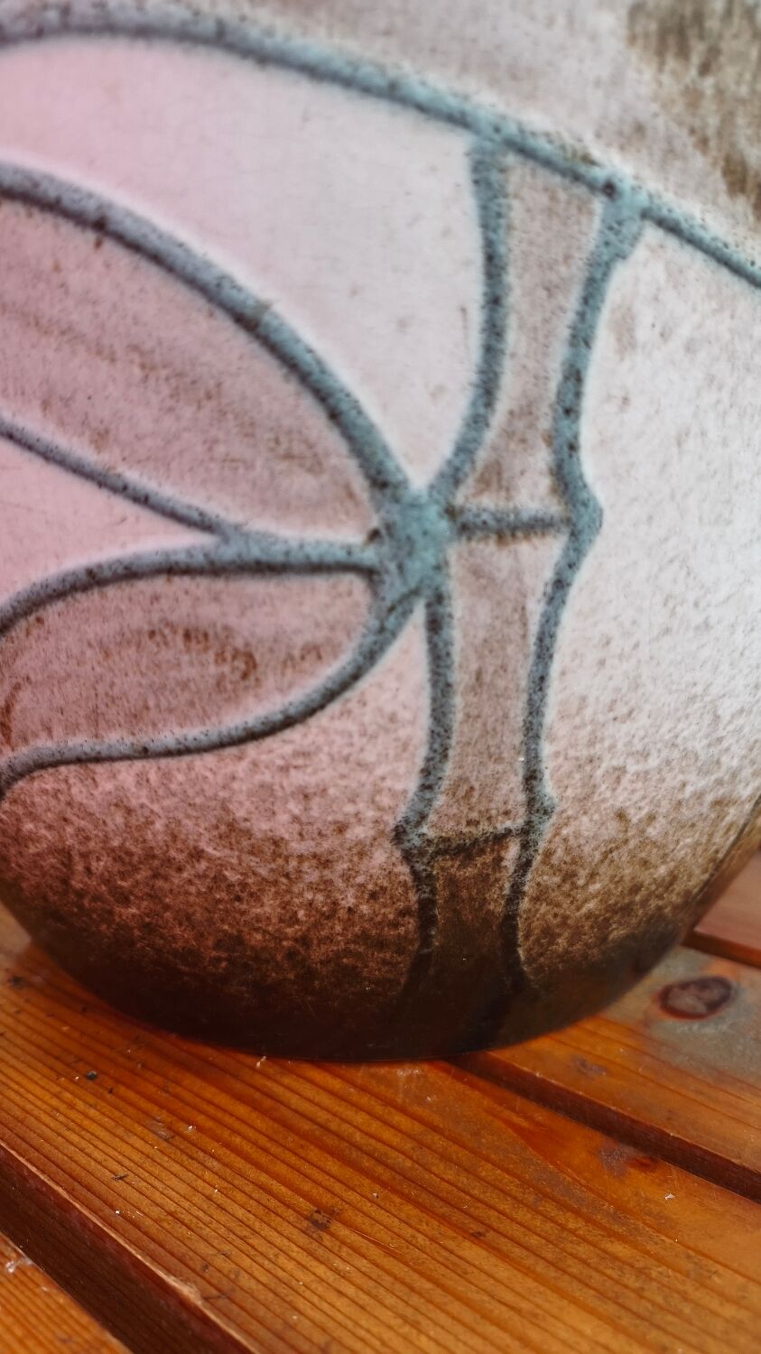 Vintage bamboo ceramic vase - West Germany