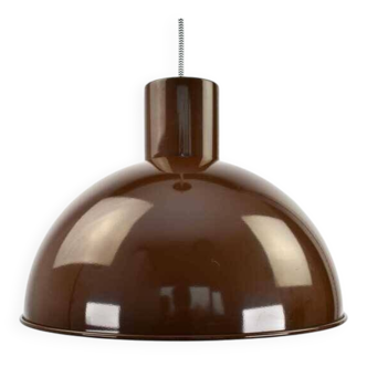 Midi Bunker Fog & Mørup Pendant Light Mid Century Modern Jo Hammerborg | Chocolate Brown Ceiling Light Vintage 70s Retro Danish Scandinavian