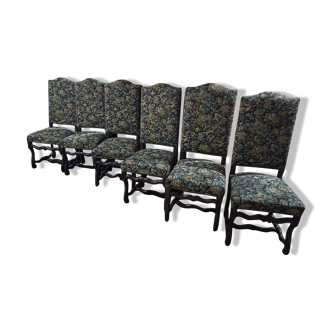 Louis XIII style chair with sheep bone legs