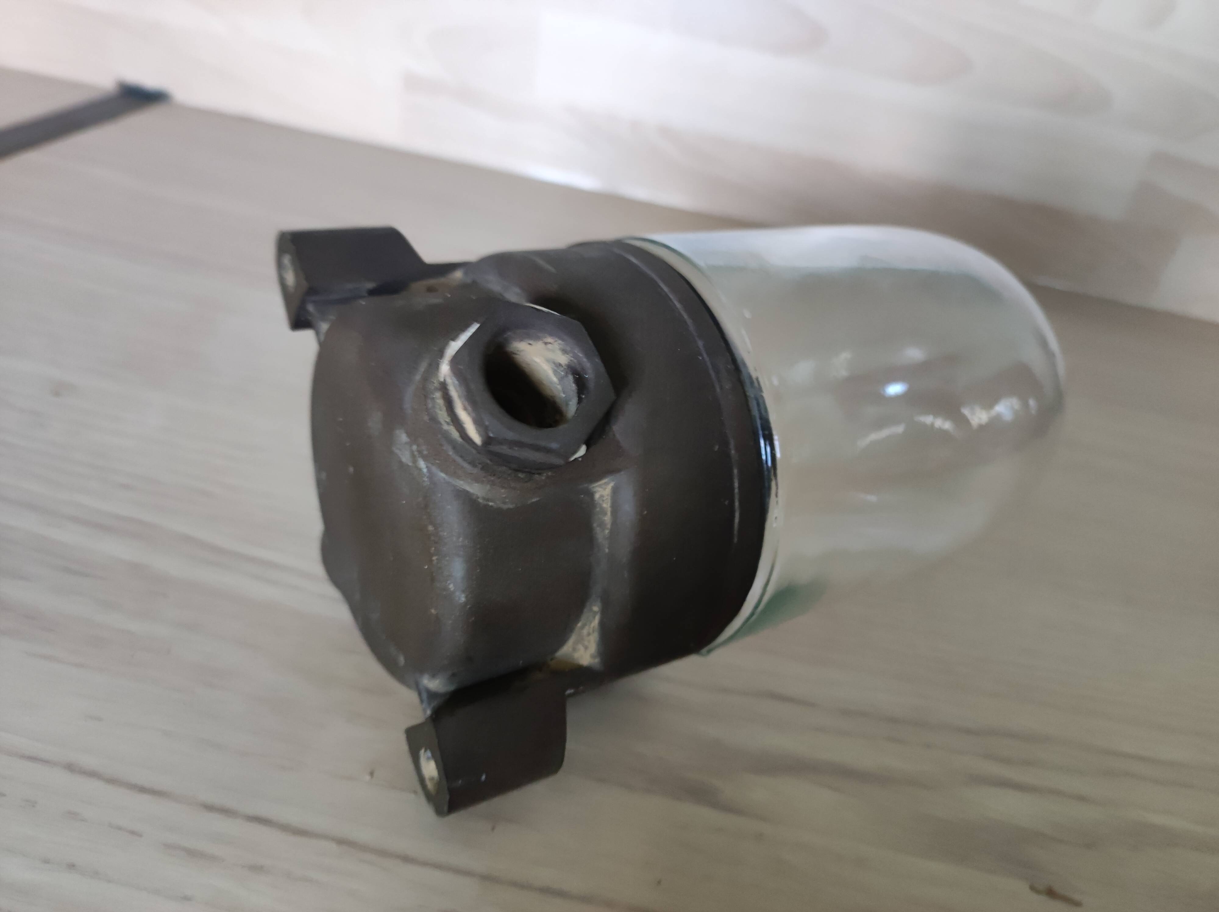 Lamp wall lamp globe glass shell bakelite design industrial workshop