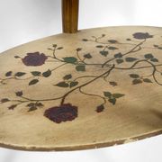 Art Deco gueridon with painted and gilded floral decoration, France – Circa 1920
