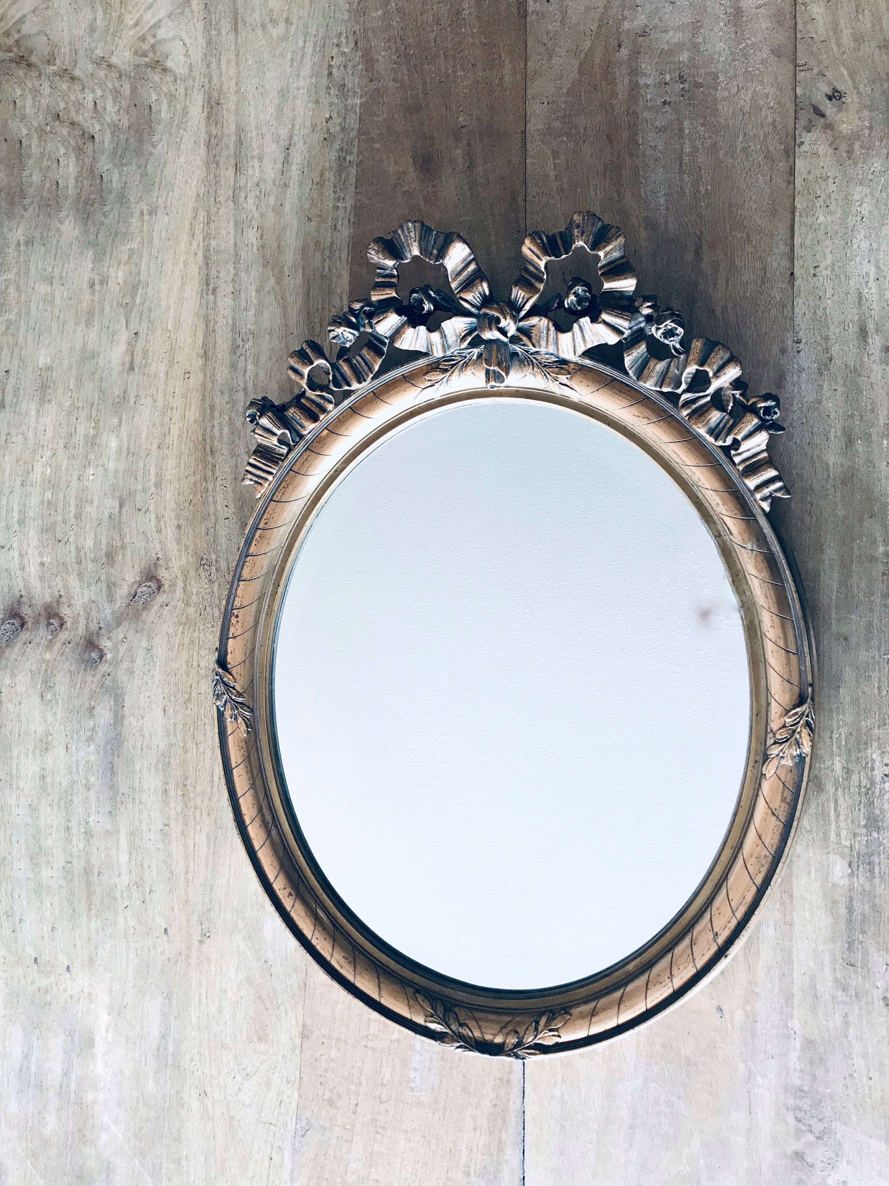 1900 mirror with beveled knot - 80x62cm