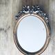 1900 mirror with beveled knot - 80x62cm