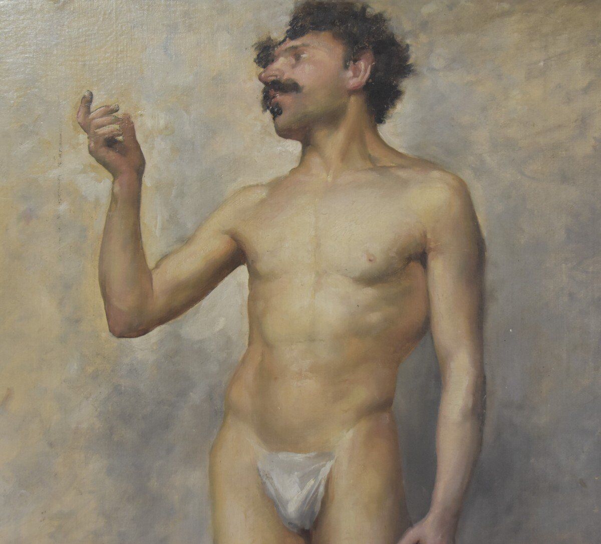 Edmond Suau (1871-1929) An Academy, Oil on Canvas Signed