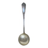 Old SFAM Goldsmith's Ladle Silver Plated Metal 12G Leaf Decor #B342