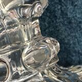 19th century moulded crystal candlestick