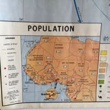 Black African political and economic 1962 school map