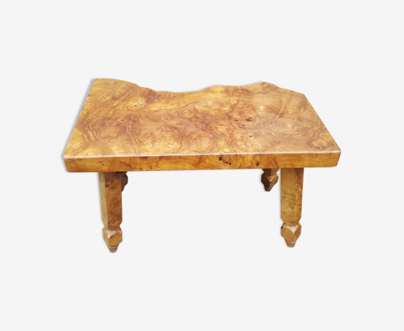 Table basse en orme forme libre