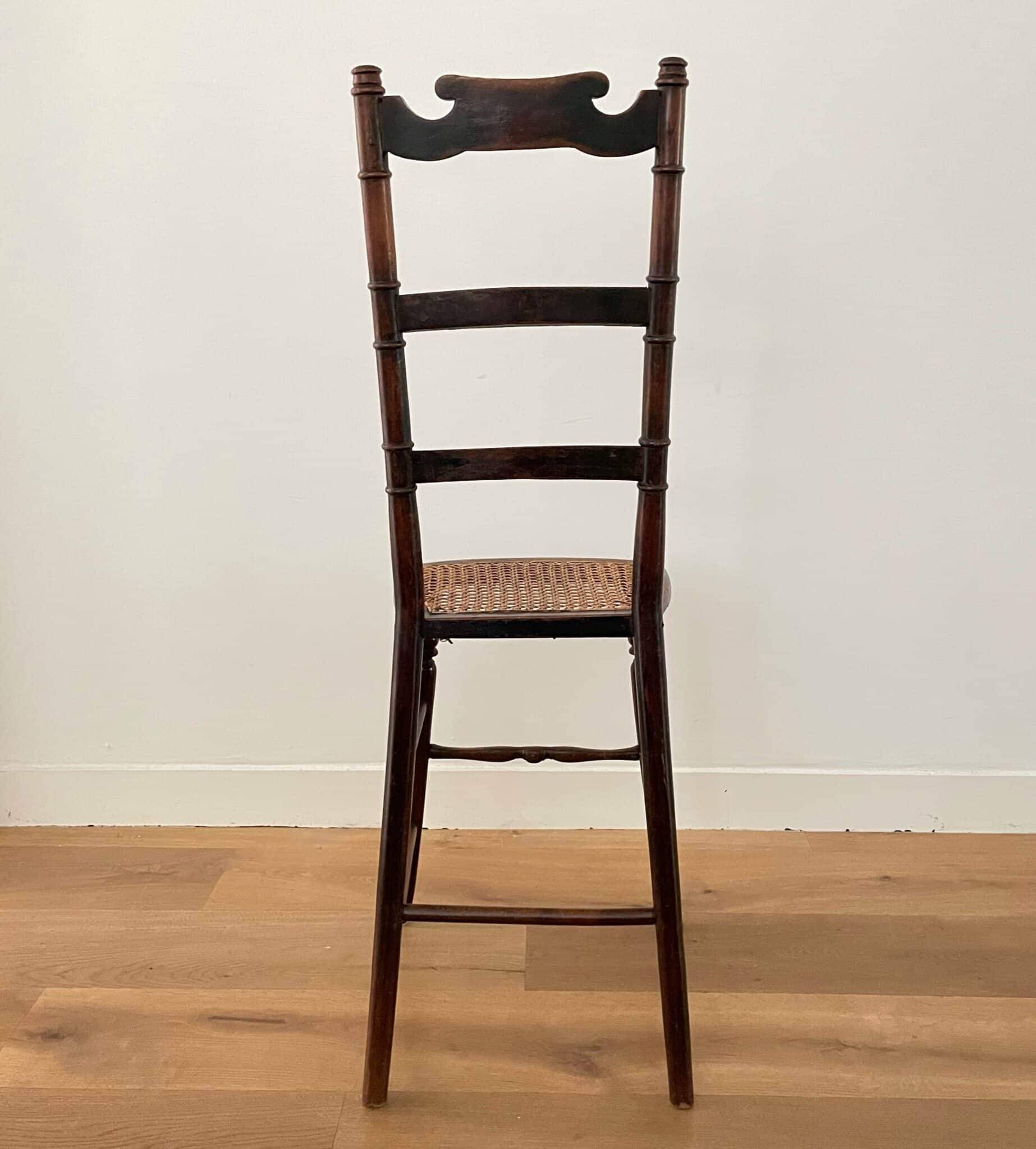 English antique children's high chair, 1900s
