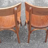 Lot de 4 chaises bistrot vintage