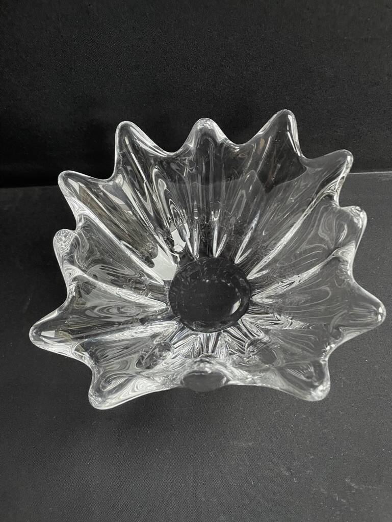 Quadrangular fruit bowl Daum France model Orion