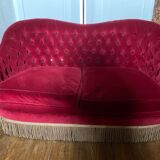 Living room with padded sofa plus two armchairs