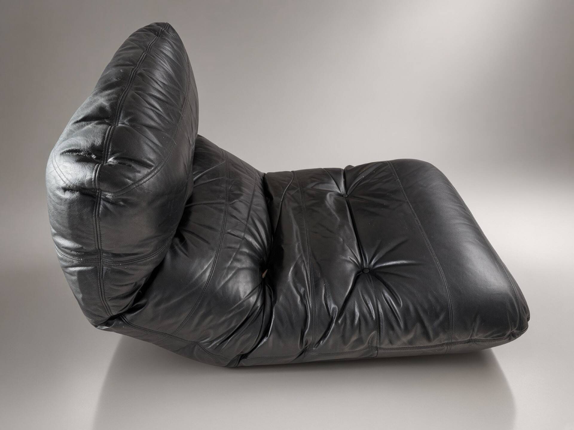 Armchair, Ligne Roset, black leather