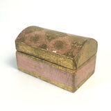 Florentine vintage box, pink and gold
