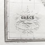 Carte ancienne de la Grèce ancienne - 1836