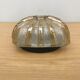 Ceiling in cast glass transparent & gold base metal 50s vintage