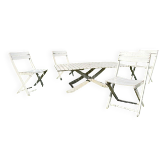 Wooden garden furniture