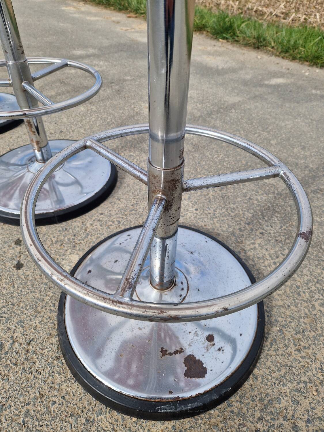 Set of 4 bar stools by Etienne Fermigier for MIRIMA