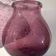 Bubble mouth blown glass vase Biot style height 22cm
