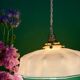 Vintage pink opaline pendant light