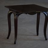 English folding table in Rococo Revival style / Wooden game table, 19th century