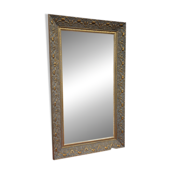 Wood and Gilded Stuk Mirror, early 20th century