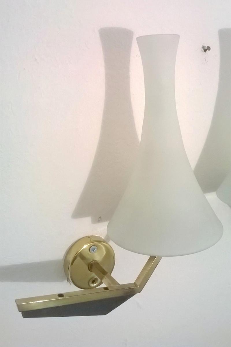 Pair of wall sconces of 1950