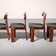 Mario Marenco Walnut Sapporo Dining Chairs for Mobilgirgi, 1970s