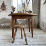 1950s round oak table