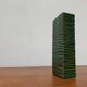 Minimalist block vase in Italian pottery from the mid-century by Bitossi, 1960s.