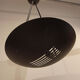Large Suspension industrial chandelier vintage black metal saucer shape