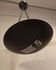 Large Suspension industrial chandelier vintage black metal saucer shape