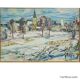 Vintage oil painting from Taufkirchen, Bavaria, Alexander Michael 1975