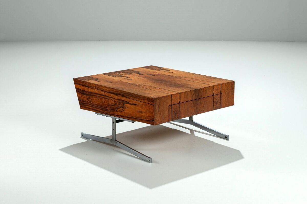 Unusual chest of drawers in rosewood mid-century Denmark 1960