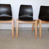6 adult chairs pagholz wooden legs