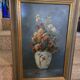Oil on panel with bouquet