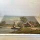 Dutch landscape painting oil on canvas signed