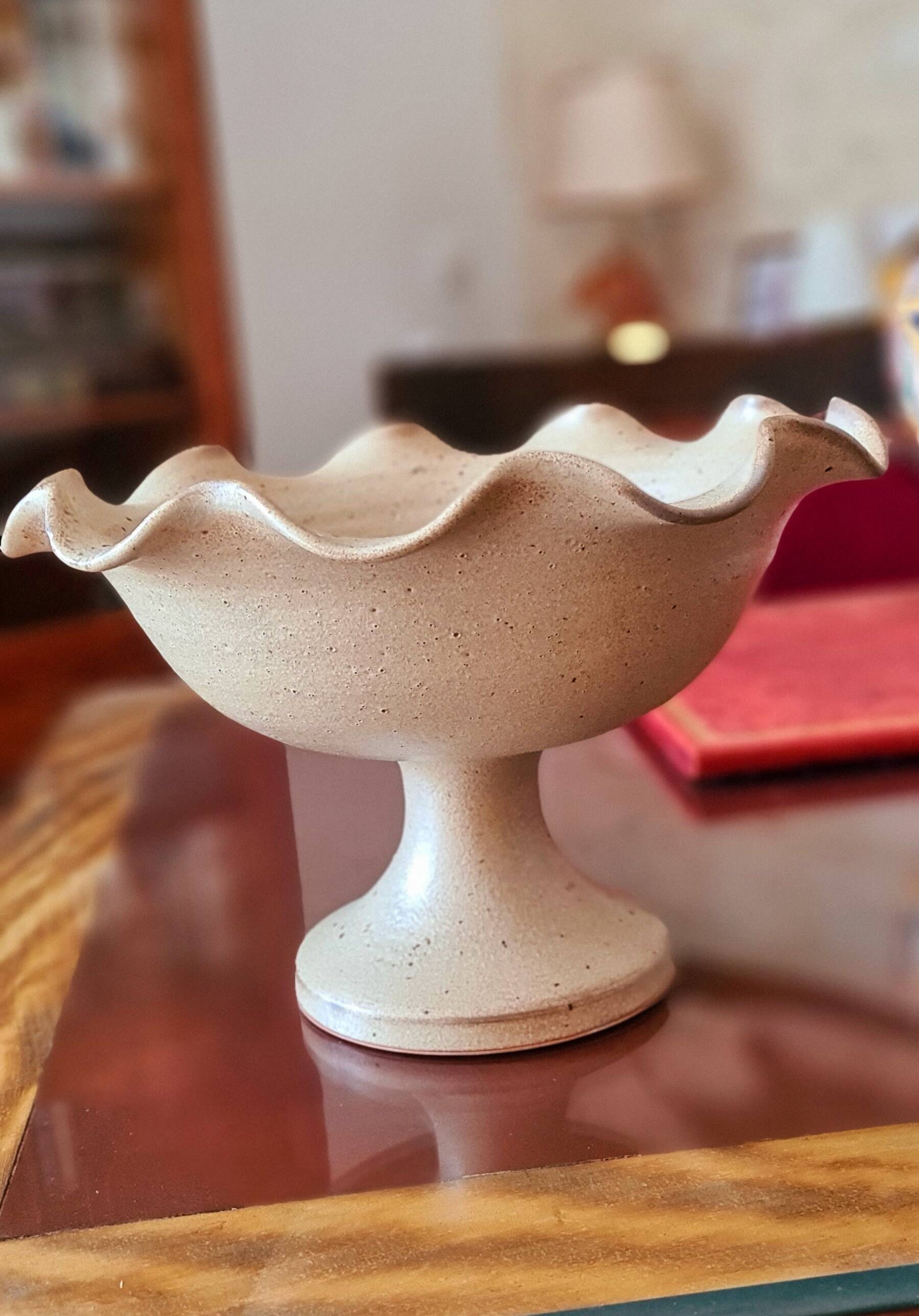 Coupe Vallauris en grès pyrité
