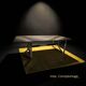 Smoked glass & chrome table design – 1970s Italian style
